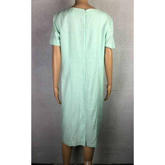 Chadwicks of Boston Women's Teal Suit Dress Style 60443SEAGL Size 16 Balzer sz14 - Picture 8 of 12